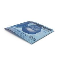 Two Nigerian 1000 Naira Note Folded Money PNG & PSD Images