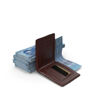 Wallet Open Nigerian 1000 Naira Money Bills Ground PNG & PSD Images