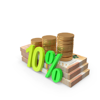 10 Percent 1000 Hong Kong Dollars Money Notes With Gold Coins PNG & PSD Images