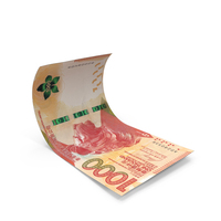 1000 Hong Kong Dollars Money Fly Note PNG & PSD Images