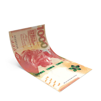 1000 Hong Kong Dollars Money Note Bend Ground PNG & PSD Images