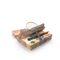 1000 Hong Kong Dollars Money Notes Currency Single Bill Magnify Pen PNG & PSD Images