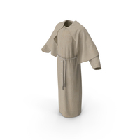 Old Long Robe With Mantle And Belt PNG & PSD Images