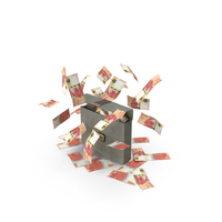 Briefcase 1000 Hong Kong Dollars Money Falling Currency PNG & PSD Images