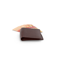 Brown Wallet 1000 Hong Kong Dollars Money Bills Ground PNG & PSD Images