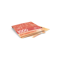 Double 1000 Hong Kong Dollars Fold On Ground PNG & PSD Images
