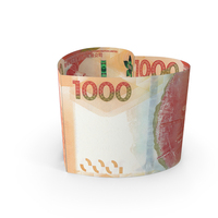 Heart Shap 1000 Hong Kong Dollars Note PNG & PSD Images
