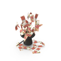 Magic Hat 1000 Hong Kong Dollars Money Fly Out PNG & PSD Images