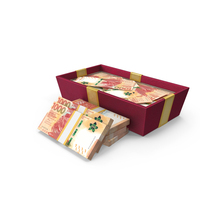 Gift Box Full Of 1000 Hong Kong Dollars Money Notes PNG & PSD Images