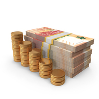 Tax Pay 1000 Hong Kong Dollars Money Notes Lots Gold Coins PNG & PSD Images