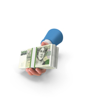 2000 Czech Korun Holding Giving Bill Money PNG & PSD Images