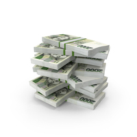 2000 Czech Korun Money Currency Lot Stack PNG & PSD Images