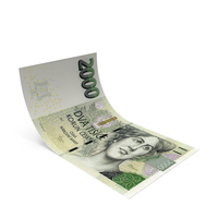 2000 Czech Korun Money Note Bend Ground PNG & PSD Images