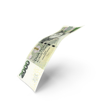 2000 Czech Korun Money Note Single Fall PNG & PSD Images