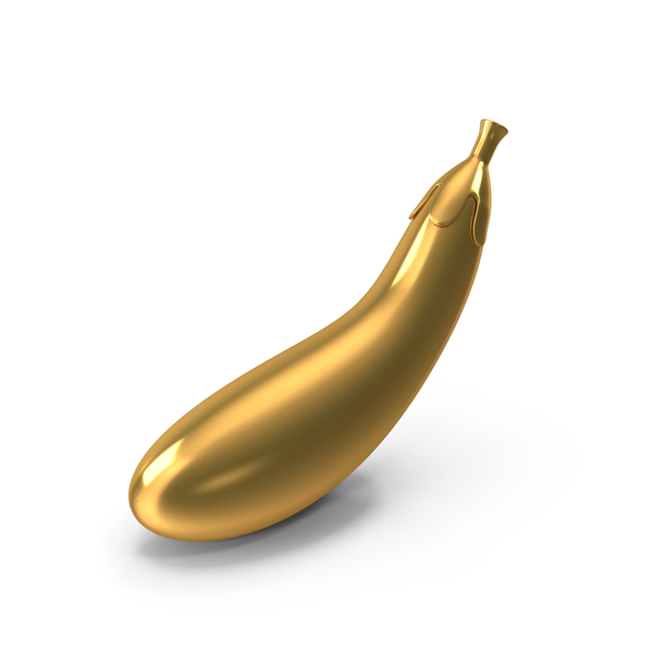 Eggplant Brinjal Icon Gold PNG & PSD Images