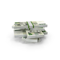 2000 Czech Korun Note Currency Block Money PNG & PSD Images