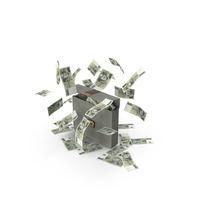 Briefcase 2000 Czech Korun Money Falling Currency PNG & PSD Images