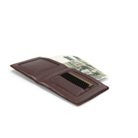 Brown Wallet 2000 Czech Korun Money Bill Ground PNG & PSD Images