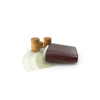 Closed Wallet 2000 Czech Korun Money Bill Coins PNG & PSD Images