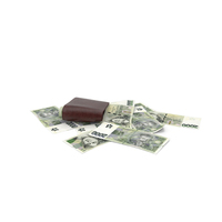 Pile 2000 Czech Korun Money Currency Wallet Ground PNG & PSD Images