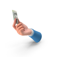 Showing Folded 2000 Czech Korun Hand PNG & PSD Images