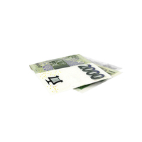 Single 2000 Czech Korun Fold Ground PNG & PSD Images