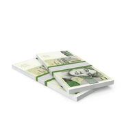 Two Currency 2000 Czech Koruns Block Money PNG & PSD Images