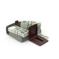 Wallet Bag Open Bill 2000 Czech Korun Money PNG & PSD Images