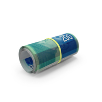 Bill Israel 200 Shekels Rolled PNG & PSD Images