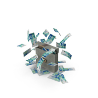 Briefcase Israel 200 Shekels Money Falling Currency PNG & PSD Images