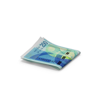 Double Israel 200 Shekels Fold Ground PNG & PSD Images