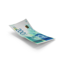 Israel 200 Shekels Money Falling Single Note Ground PNG & PSD Images