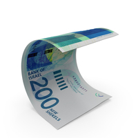 Israel 200 Shekels Money Note Bend PNG & PSD Images