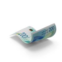 Israel 200 Shekels Money Note Fly PNG & PSD Images