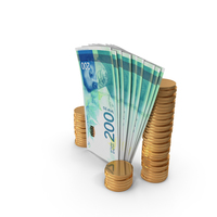Israel 200 Shekels Money Notes Currency Vertical Bill Coins PNG & PSD Images
