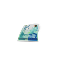 Israel 200 Shekels Money Single Note On Ground PNG & PSD Images