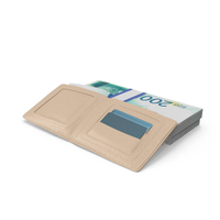 Leather Wallet Bill Israel 200 Shekels Money Bills PNG & PSD Images