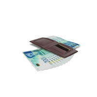 Leather Wallet Ground Bill Israel 200 Shekels Money PNG & PSD Images