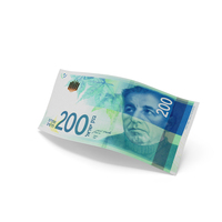Israel 200 Shekels Money Slant Falling Note PNG & PSD Images