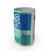 Single Israel 200 Shekels Money Role Note PNG & PSD Images