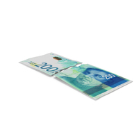 Split Two Pieces Israel 200 Shekels Money Note PNG & PSD Images