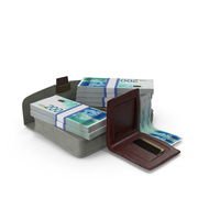 Wallet Bag Open Bill Israel 200 Shekels Money PNG & PSD Images
