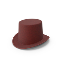 Carnival Top Hat with Buckle Red PNG & PSD Images