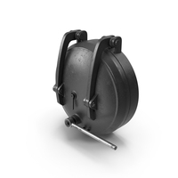 Circular Steel Pressure Hatch Black PNG & PSD Images