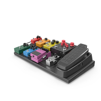 Custom Guitar Effects Pedal Board PNG & PSD Images