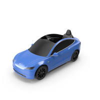 Kids Battery-Powered Tesla Style Car Blue PNG & PSD Images