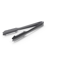 Stainless Steel Ice Tongs Serrated Edge PNG & PSD Images