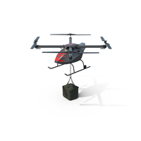 US Navy Military Cargo Drone with Suspended Load PNG & PSD Images