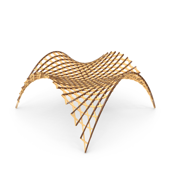 Elastic Grid Shell Structure PNG & PSD Images