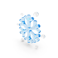 Frosty Snowflake Weather Icon PNG & PSD Images